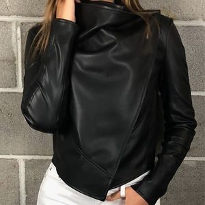 Posh La Marque Vegan Leather Multi-Purpose Blazer